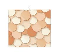 Tappetino scolapiatti per cucina HHGFASD sovrapposizione di conchiglie modello ultra assorbente, reversibile ed elegante tappetino da cucina