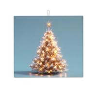 Tappetino scolapiatti per cucina HHGFASD Sparkling Christmas Tree Pattern Ultra assorbente, reversibile ed elegante tappetino da cucina