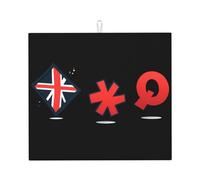 Tappetino scolapiatti per cucina HHGFASD Symbol Pattern Ultra assorbente, reversibile ed elegante tappetino da cucina