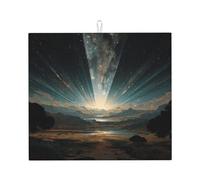 Tappetino scolapiatti per cucina HHGFASD The Twinkling Sky, ultra assorbente, reversibile ed elegante tappetino da cucina