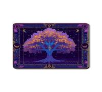 Tappetino scolapiatti per cucina, motivo albero celestiale, in gomma assorbente, colore viola, tappetino scolapiatti in pelle sintetica in poliuretano, 30,5 x 50,8 cm