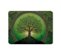 Tappetino scolapiatti per cucina, motivo albero della vita, tappetino scolapiatti in gomma assorbente verde ispirato alla natura, tappetino scolapiatti in pelle ecologica in poliuretano, 45,7 x 61 cm
