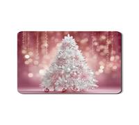Tappetino scolapiatti per cucina, motivo albero di Natale, fiocco di neve, in gomma assorbente, tappetino per scolapiatti in pelle sintetica per bancone della cucina, 30,5 x 50,8 cm