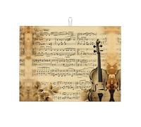 Tappetino scolapiatti per cucina Tappetino per asciugatura note musicali su carta vecchia stampata scolapiatti stuoie super assorbente in microfibra da cucina