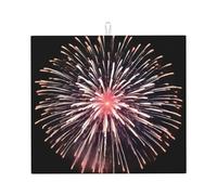 Tappetino scolapiatti per cucina VVXBHGR Fireworks Blooming in the Night Sky Prints, ultra assorbente, reversibile ed elegante tappetino da cucina