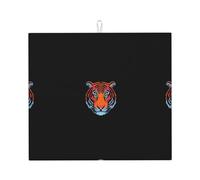 Tappetino scolapiatti per cucina VVXBHGR Tiger Head Prints, ultra assorbente, reversibile ed elegante tappetino da cucina