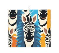 Tappetino scolapiatti per cucina VVXBHGR Zebra Head Prints, ultra assorbente, reversibile ed elegante tappetino da cucina