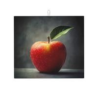 Tappetino scolapiatti per cucina Wzywhj Apple in The Sketch Printing in spugna assorbente 45,7 x 40,6 cm
