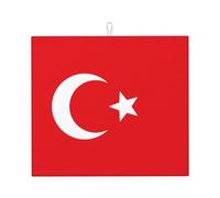 Tappetino scolapiatti per cucina Wzywhj Bandiera della Turchia Stampe in spugna assorbente 45,7 x 40,6 cm