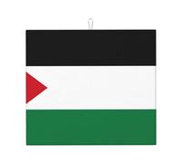 Tappetino scolapiatti per cucina Wzywhj Bandiera dello Stato di Palestina in spugna assorbente 45,7 x 40,6 cm