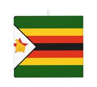 Tappetino scolapiatti per cucina Wzywhj Bandiera dello Zimbabwe in spugna assorbente 45,7 x 40,6 cm