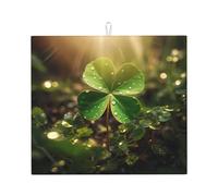 Tappetino scolapiatti per cucina Wzywhj Clover in The Sun stampa in spugna assorbente 45,7 x 40,6 cm