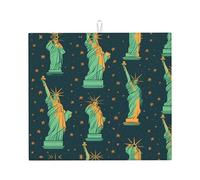 Tappetino scolapiatti per cucina Wzywhj Statua della Libertà in NYC Immagine in spugna assorbente 45,7 x 40,6 cm
