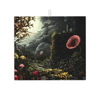 Tappetino scolapiatti per cucina Wzywhj The Venus Flytrap Waits Picture in spugna assorbente 45,7 x 40,6 cm