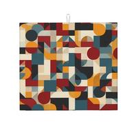 Tappetino scolapiatti per cucina YTUOPWE astratto geometria immagine ultra assorbente, reversibile ed elegante tappetino da cucina