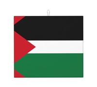 Tappetino scolapiatti per cucina YTUOPWE Bandiera dello Stato della Palestina immagine ultra assorbente, reversibile ed elegante tappetino da cucina