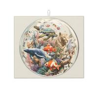 Tappetino scolapiatti per cucina YTUOPWE Bubble Animal World Picture Ultra assorbente, reversibile ed elegante tappetino da cucina