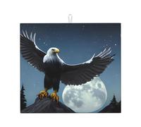 Tappetino scolapiatti per cucina YTUOPWE Eagle Under The Stars Picture Ultra assorbente, reversibile ed elegante tappetino da cucina