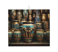Tappetino scolapiatti per cucina YTUOPWE Egyptian Magic Jar Picture Ultra assorbente, reversibile ed elegante tappetino da cucina