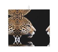 Tappetino scolapiatti per cucina YTUOPWE Jaguar Head Picture Ultra assorbente, reversibile ed elegante tappetino da cucina