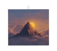 Tappetino scolapiatti per cucina YTUOPWE Jinshan al tramonto, ultra assorbente, reversibile ed elegante tappetino da cucina