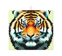 Tappetino scolapiatti per cucina YTUOPWE Little Fat Tiger Head Picture Ultra assorbente, reversibile ed elegante tappetino da cucina