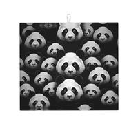 Tappetino scolapiatti per cucina YTUOPWE Panda Head Picture Ultra assorbente, reversibile ed elegante tappetino da cucina
