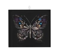Tappetino scolapiatti per cucina YTUOPWE Science Butterfly Picture Ultra assorbente, reversibile ed elegante tappetino da cucina
