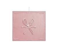 Tappetino scolapiatti per frusta e spatola per bancone della cucina, tappetino scolapiatti assorbente rustico color pesca, tappetino scolapiatti in microfibra floreale primaverile, 40,6 x 45,7 cm