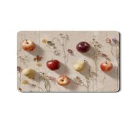 Tappetino scolapiatti per frutta per bancone della cucina, elegante tappetino in gomma assorbente floreale scolapiatti tappetino scolapiatti in pelle PU primavera tappetino per asciugare il bancone
