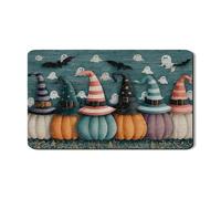 Tappetino scolapiatti per Halloween, per bancone della cucina, cappello da strega di zucca, in gomma assorbente, tappetino scolapiatti in pelle ecologica in poliuretano, per decorazione della cucina