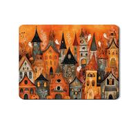 Tappetino scolapiatti per Halloween per bancone della cucina, casa spettrale assorbente in gomma scolapiatti tappetino scolapiatti tappetino in pelle PU autunno per bar 45,7 x 61 cm