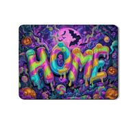 Tappetino scolapiatti per Halloween, per bancone della cucina, con lettere gocciolanti colorate, in gomma assorbente, divertente tappetino scolapiatti in pelle PU, 45,7 x 61 cm