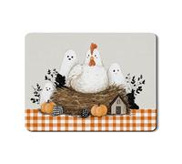 Tappetino scolapiatti per Halloween per bancone della cucina, fantasmi carini e galline di fattoria in gomma assorbente, tappetino scolapiatti in pelle PU autunnale per decorazione 45,7 x 61 cm