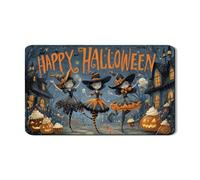 Tappetino scolapiatti per Halloween per bancone della cucina, motivo strega fantasiosa, in gomma assorbente, scolapiatti in pelle PU, tappetino per asciugare i piatti della cucina, 30,5 x 50,8 cm