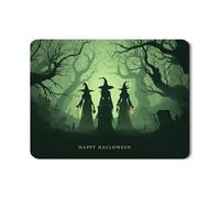 Tappetino scolapiatti per Halloween per bancone della cucina, motivo strega spettrale, assorbente, in gomma, scolapiatti in pelle sintetica per decorazione del bancone della cucina, 45,7 x 61 cm
