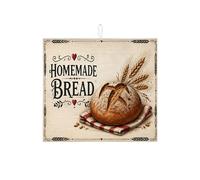 Tappetino scolapiatti per il pane fatto in casa, per bancone della cucina, tappetino scolapiatti assorbente rustico in microfibra, tappetino per asciugatura autunnale per bar, 40,6 x 45,7 cm