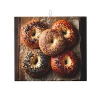 Tappetino scolapiatti per Kitchen HHGFASD Freshly Baked Bagels modello ultra assorbente, reversibile ed elegante tappetino da cucina