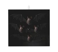 Tappetino scolapiatti per Kitchen YTUOPWE Nighttime Expert Bat Picture Ultra assorbente, reversibile ed elegante tappetino da cucina