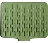 Tappetino scolapiatti per la cucina, a prova di perdite, in silicone, con tappetino inclinato, per lavello della cucina, scolapiatti per lavello della cucina (40 x 32,5 cm)