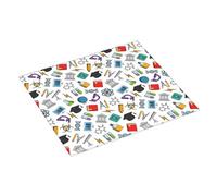 Tappetino scolapiatti per la stagione scolastica, tappetino assorbente per cucina, tappetino scolapiatti natalizio da 40,6 x 45,7 cm, con anello per appendere i piatti