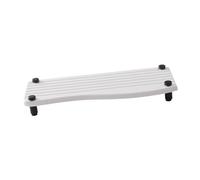 Tappetino scolapiatti per lavello, 24 x 9,94 cm, assorbente, supporto per spugna per piano di lavoro della cucina, portasapone, bottiglia cosmetica, bianco