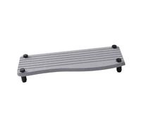 Tappetino scolapiatti per lavello, 24 x 9,94 cm, assorbente, supporto per spugna per piano di lavoro della cucina, portasapone, bottiglia cosmetica, grigio