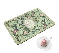 Tappetino scolapiatti per lavello, tappetino scolapiatti fantasia per lavello della cucina, tappetino isolato per cucina e bar, con design floreale vintage, da cucina con piccoli
