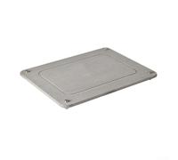 Tappetino scolapiatti per piano di lavoro della cucina, realizzato in terra di diatomee, tappetino assorbente che asciuga rapidamente i piatti e mantiene (grigio)