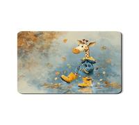 Tappetino scolapiatti per piano di lavoro della cucina, tappetino scolapiatti in gomma assorbente, motivo giraffa, tappetino scolapiatti a tema autunnale per proteggere la cucina, 30,5 x 50,8 cm