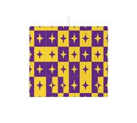 Tappetino scolapiatti per piano di lavoro della cucina, tappetino scolapiatti moderno geometrico assorbente per tutto l'anno in microfibra 40,6 x 45,7 cm