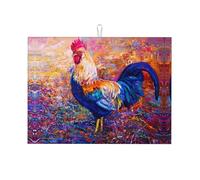 Tappetino scolapiatti per pittura a olio, in microfibra, grande, per bancone della cucina, super assorbente, facile da pulire, 45,7 x 61 cm