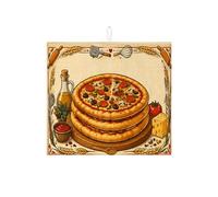 Tappetino scolapiatti per pizza, per bancone della cucina, tappetino assorbente vintage italiano, tappetino in microfibra per asciugare lo spazio di cottura della cucina, 40,6 x 45,7 cm
