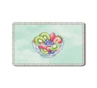 Tappetino scolapiatti per scolapiatti per bancone della cucina, motivo frutta verde, in gomma assorbente, tappetino scolapiatti estivo in pelle sintetica per proteggere la cucina, 30,5 x 50,8 cm